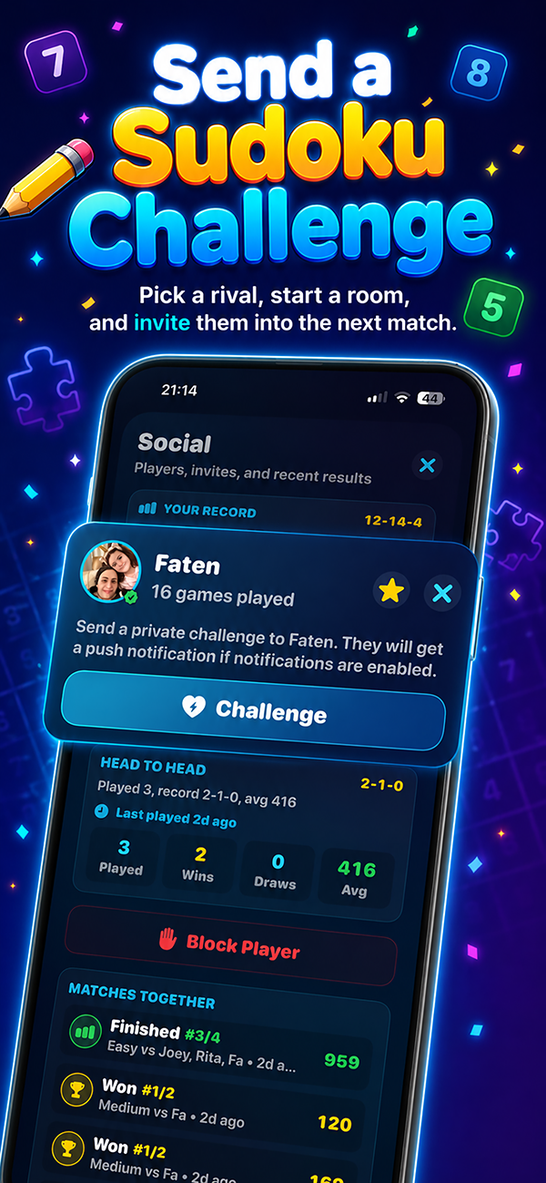 Send a Sudoku Challenge
